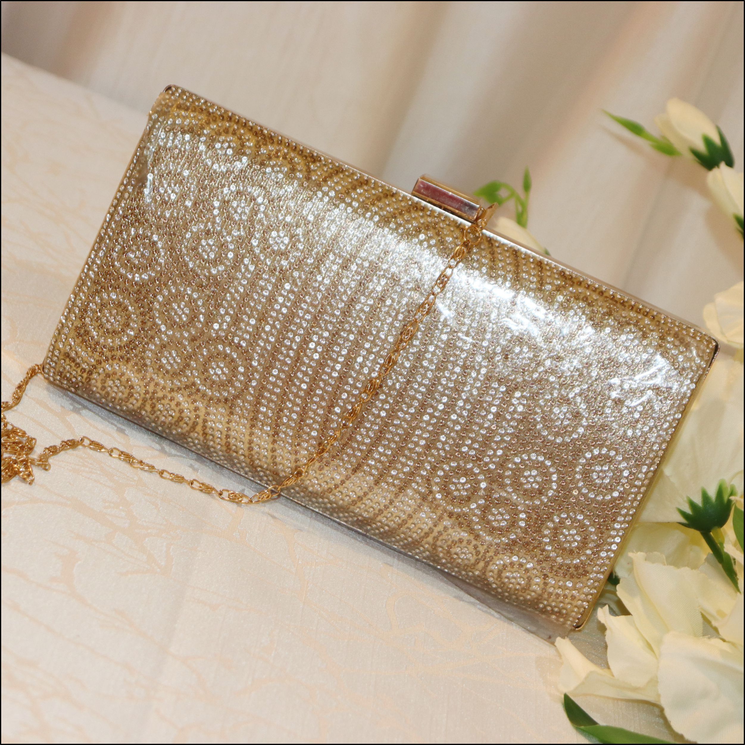 Buy Peora Rose Gold Clutch Purses for Women Handmade Evening Bridal Clutch  - C107C Online