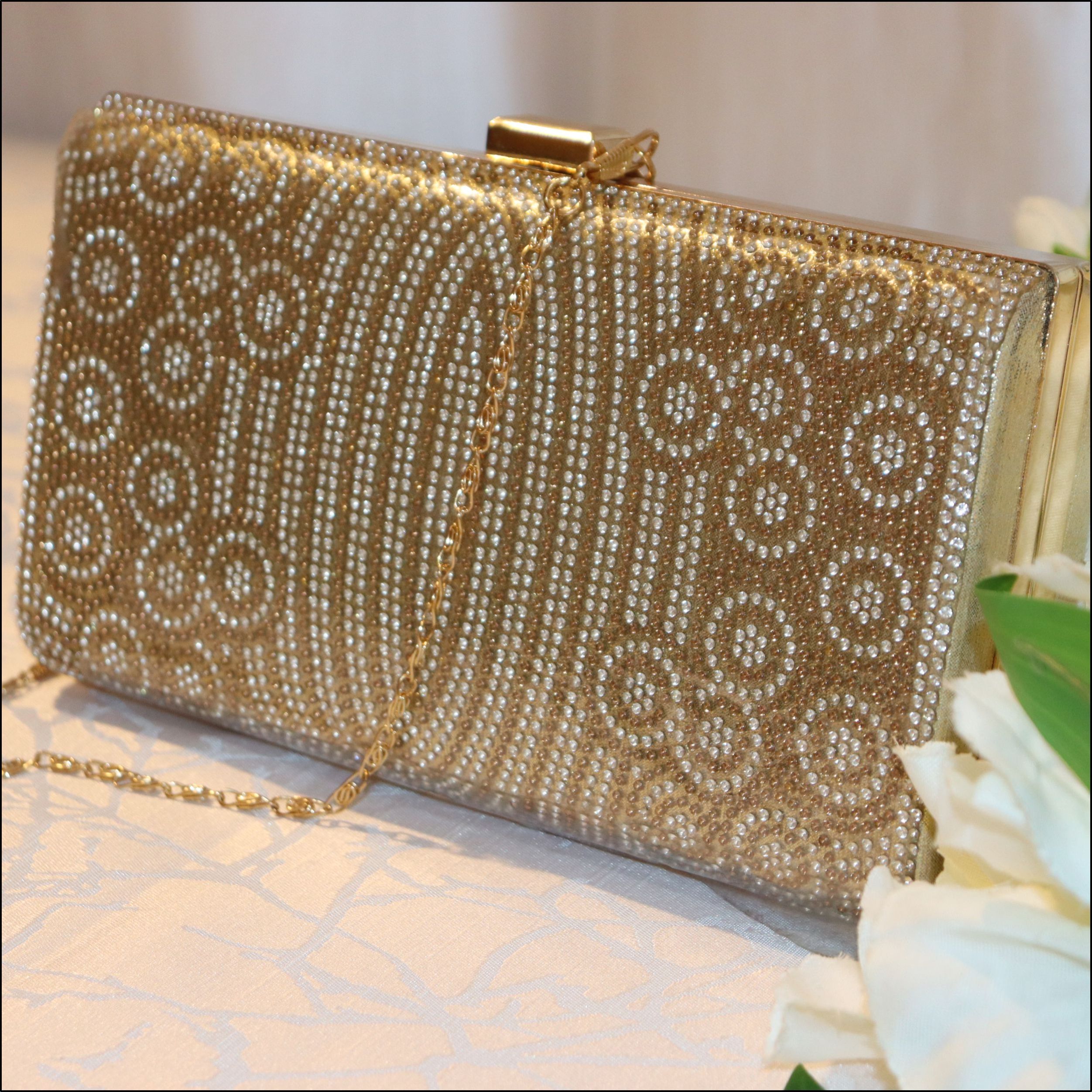 Evening luxury crystal clutch purse handbag Bridal Party Rose Gold Gray  Black 5 | eBay